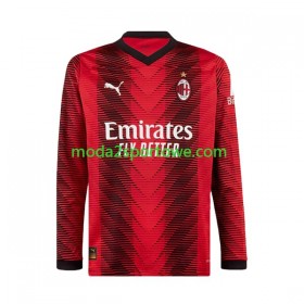 Koszulka AC Milan Domowe Stroje Piłkarskie 2023/24 Długi Rękaw